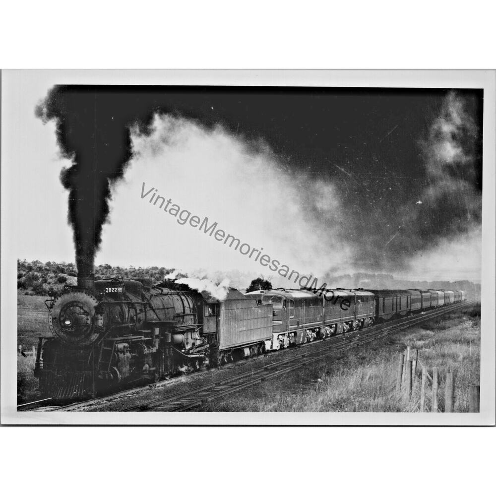 Vtg atchison, topeka, & santa fe railway a.t.se 3822 steam locomotive t2-336